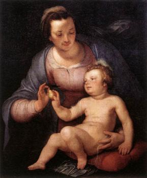 Cornelis Van Haarlem : Madonna And Child